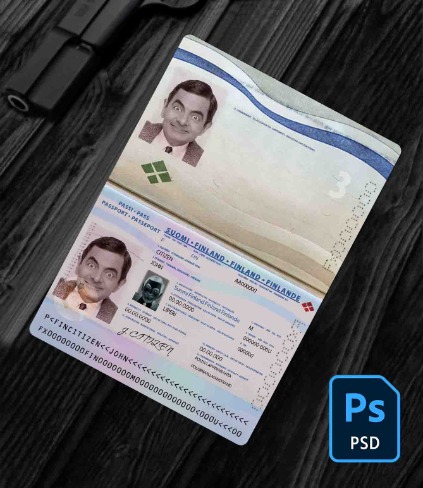 Finland passport PSD